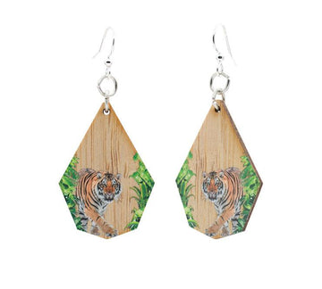 Tiger Bamboo Earrings