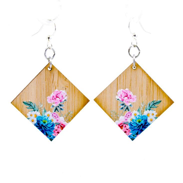 Floral Bamboo Earrings