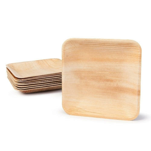 Palm Leaf Square Dinner Plates