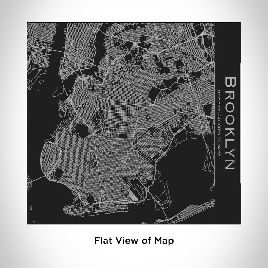 Brooklyn - New York Map Tumbler in Matte Black